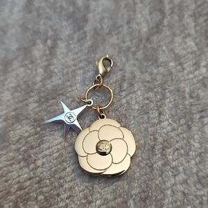 Chanel Gold Camellia and Silver Star Charm